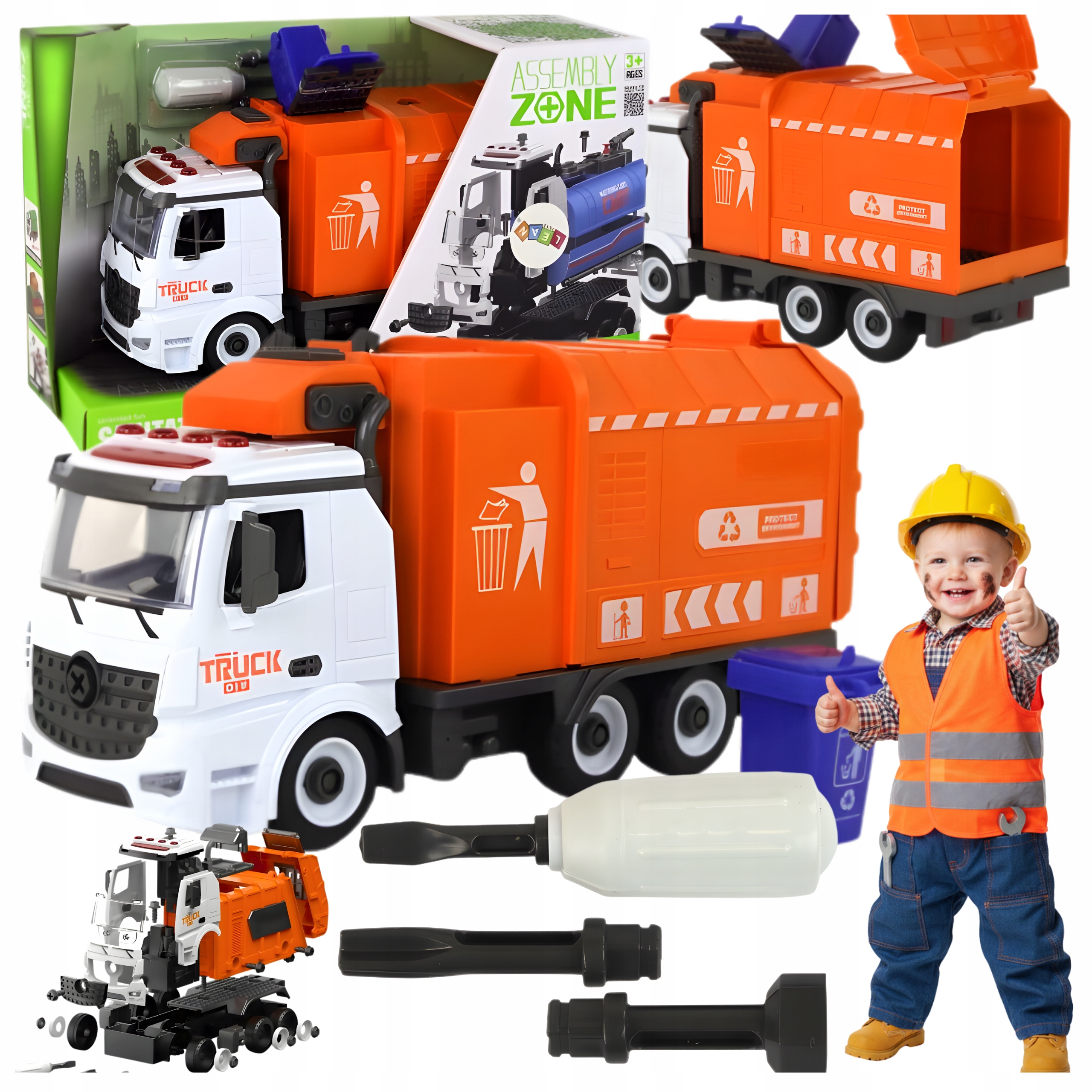 Kukásautó Autós Játék Nagy Hang Fény Teherautó