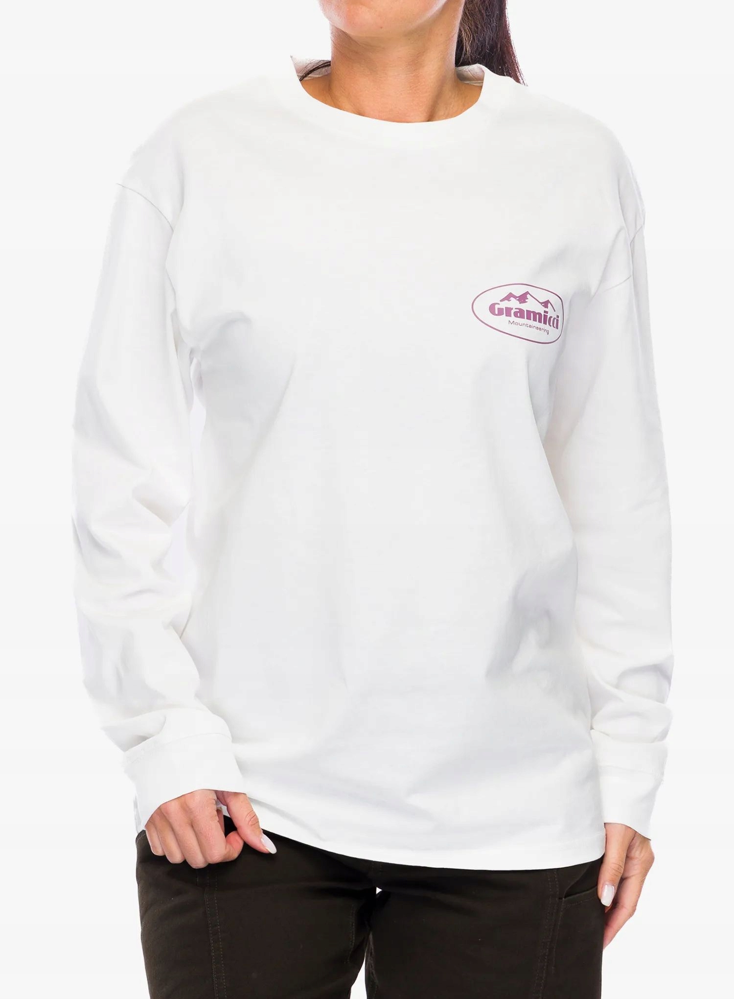 Tričko s dlouhým rukávem Gramicci Mountaineering Ls Tee bílé XL