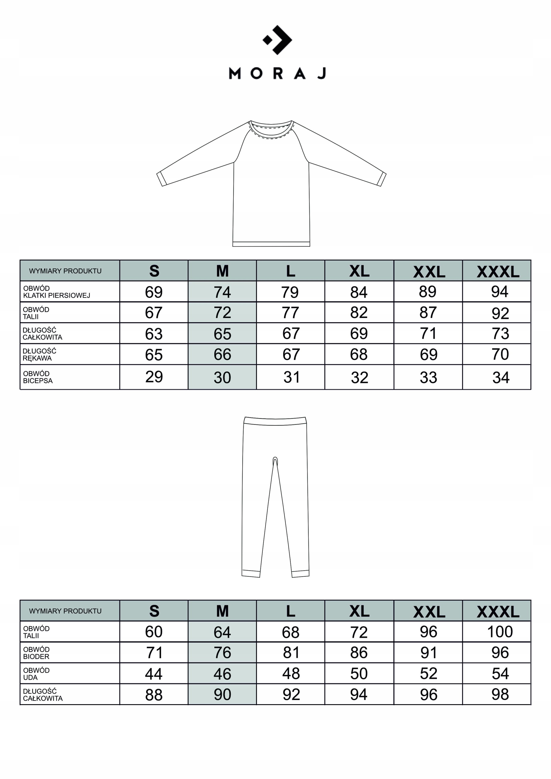 Bielizna Termoaktywna Damska Komplet Odzież Ciepły na Zimę Thermo MORAJ L Marka Moraj