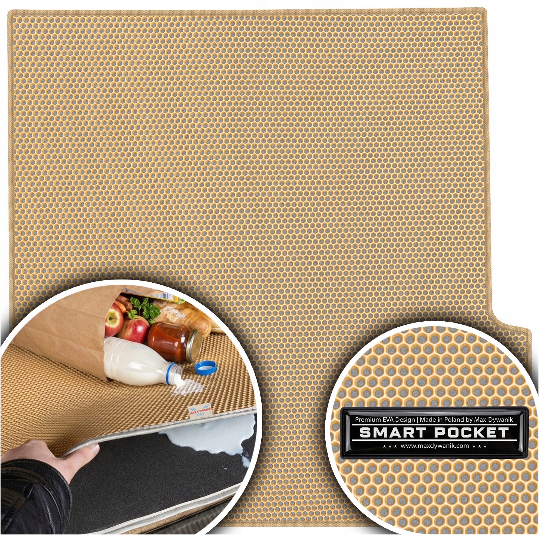 Mercedes E-class W211 Kombi 2003-2009 Vložka do zavazadlového prostoru Eva Smart Pocket Béžová
