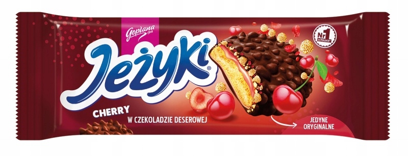 Ciastka Jeżyki Goplana 140g dark cherry 20szt