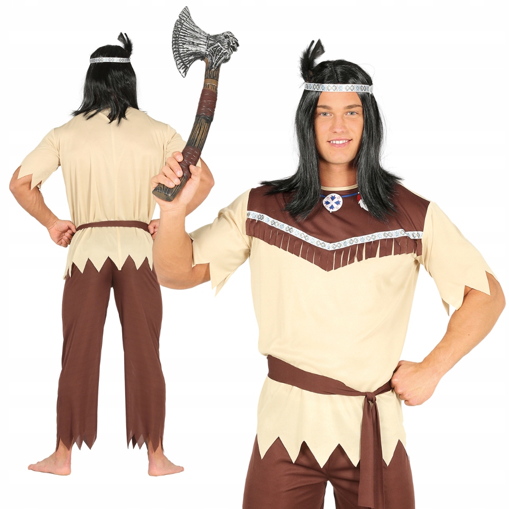 Kostým pro dospělé Indián Indián Náčelník Divoký západ vel