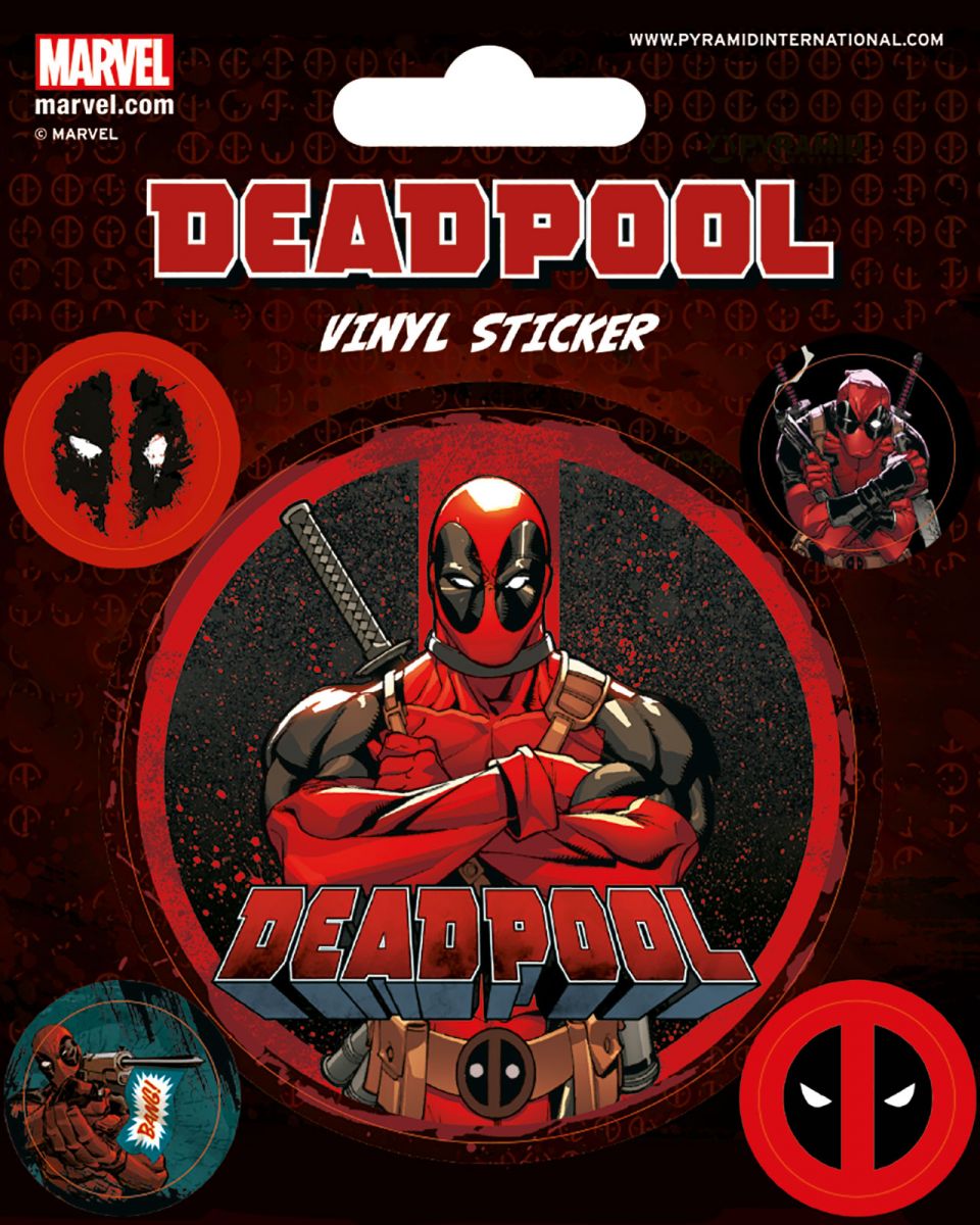 

Marvel Deadpool Naklejki na laptopa 10x12,5 cm