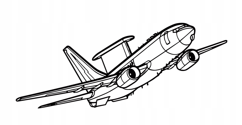 nástěnná dekorace Obraz Letadlo E-7A Wedgetail Angle