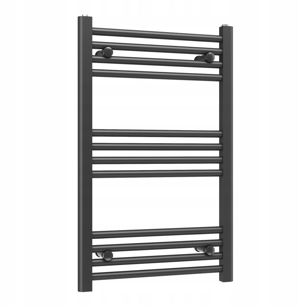 Ohřívač Basic 50 x 80 cm černý koupelnový žebříkový radiátor Gamma