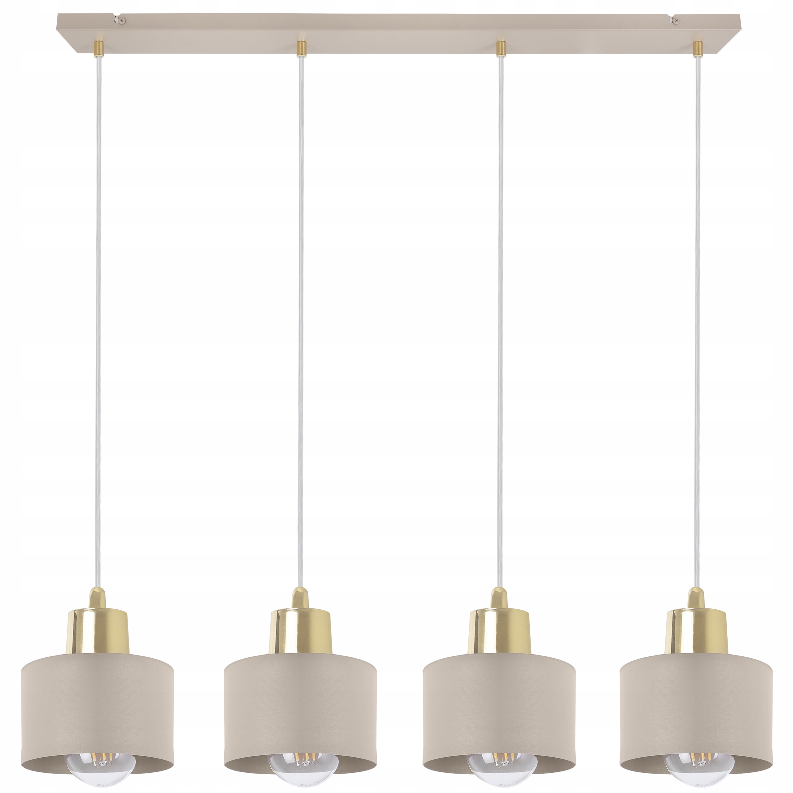 Závěsná Stropní Lampa Lustr Panta Béžová, Zlatý Loft Do Kuchyně Jídelny