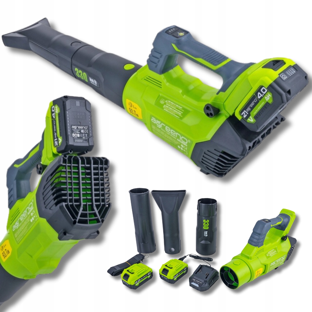 Silná Akumulátorová Fúkačka na lístie na batériu, 2 Batérie