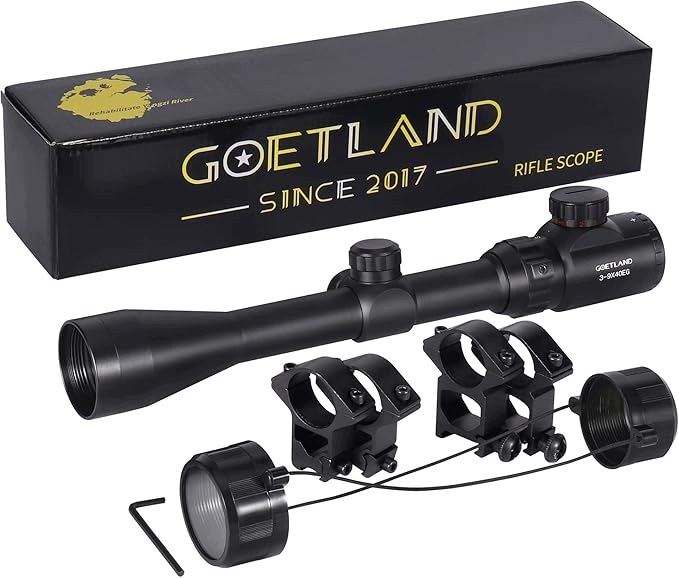 Goetland 3-9 x 40 Eg luneta celownicza czerwona i zielona kropka z uchwytem