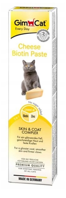 Levně Gimcat pasta s biotinem a sýrem Pro Kočky 200 g