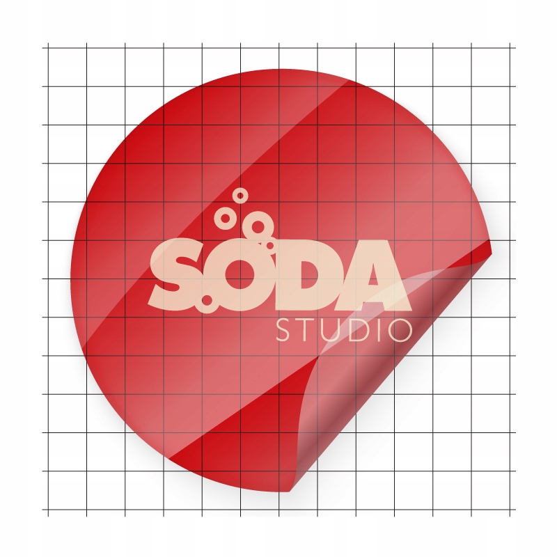

naklejki Przeźroczyste 30x30mm z Logo 784szt.