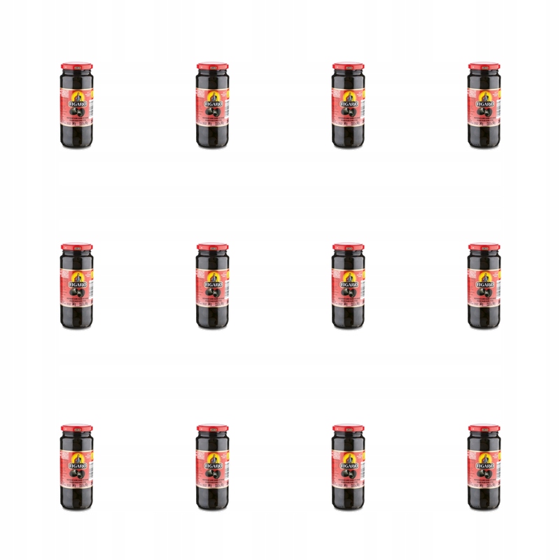 Španělské černé olivy vypeckované 340 g/160 g Figaro X12