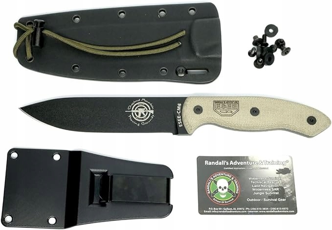 Nůž Esee ESCM6 Pevný, Pevný Nůž Pro Přežití Pochva Kydex
