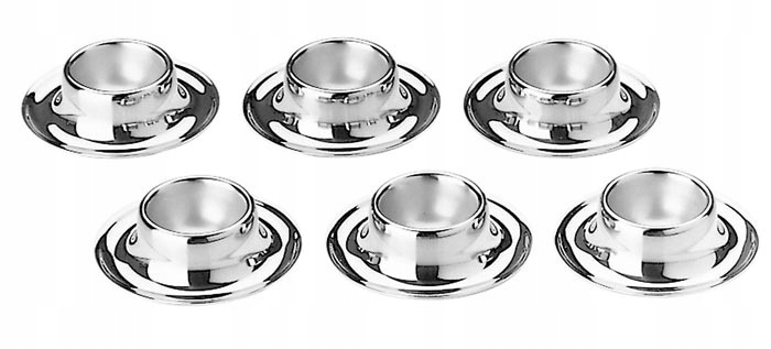 Sada podstavců Wmf – 6 sklenic na vejce typu inox