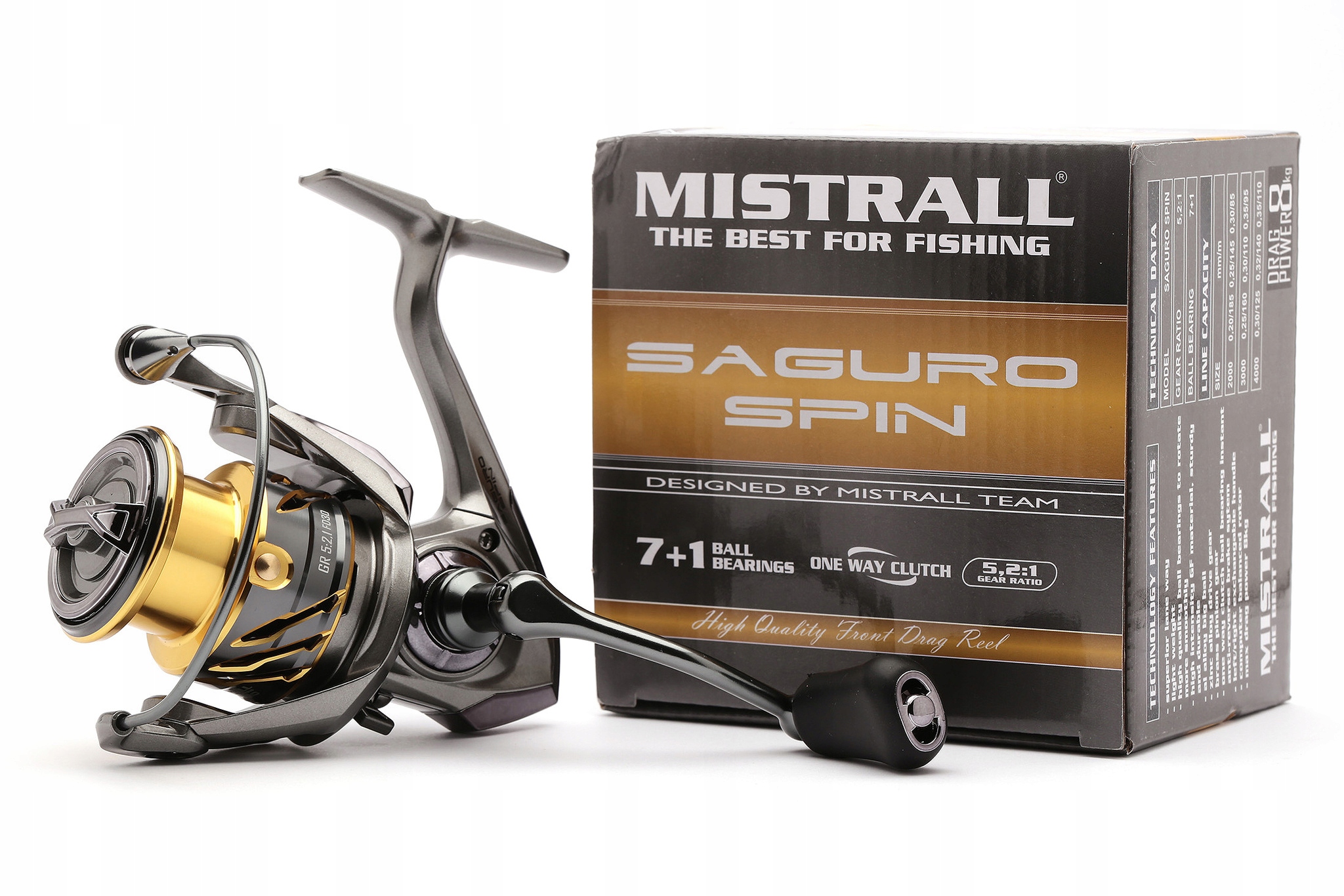 Kołowrotek Mistrall Saguro FD40