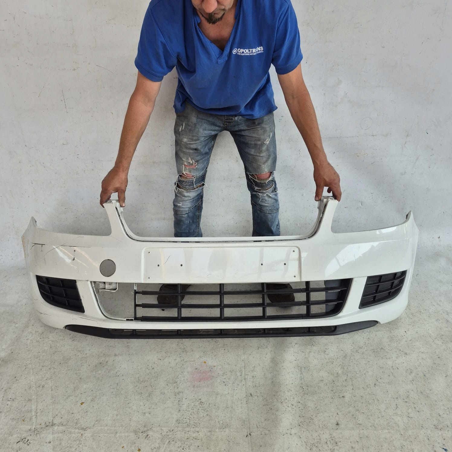SKODA FABIA II LIFT 10-14 bumper front front 5J0807221D