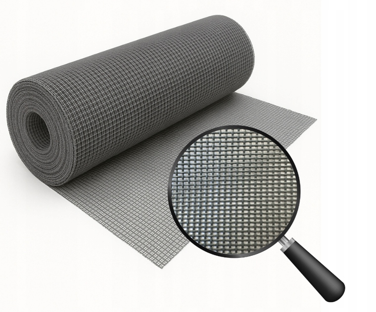 Šedá síť Vyztužená na metry 1,2 x 1 m moskytiéra