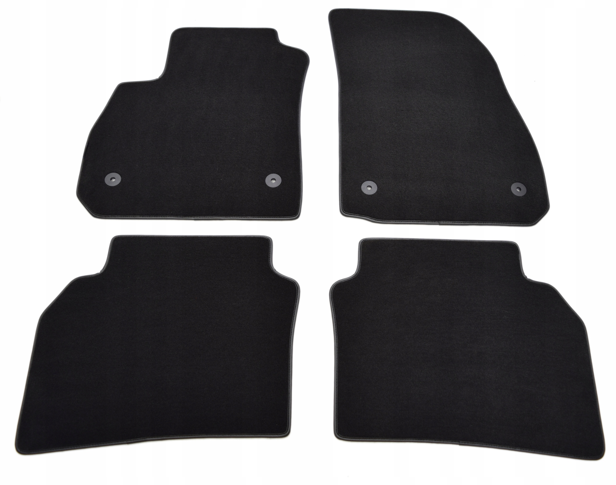 Czarne dywaniki welurowe Diamond, Lamówka - Opel Insignia B od 2017r.