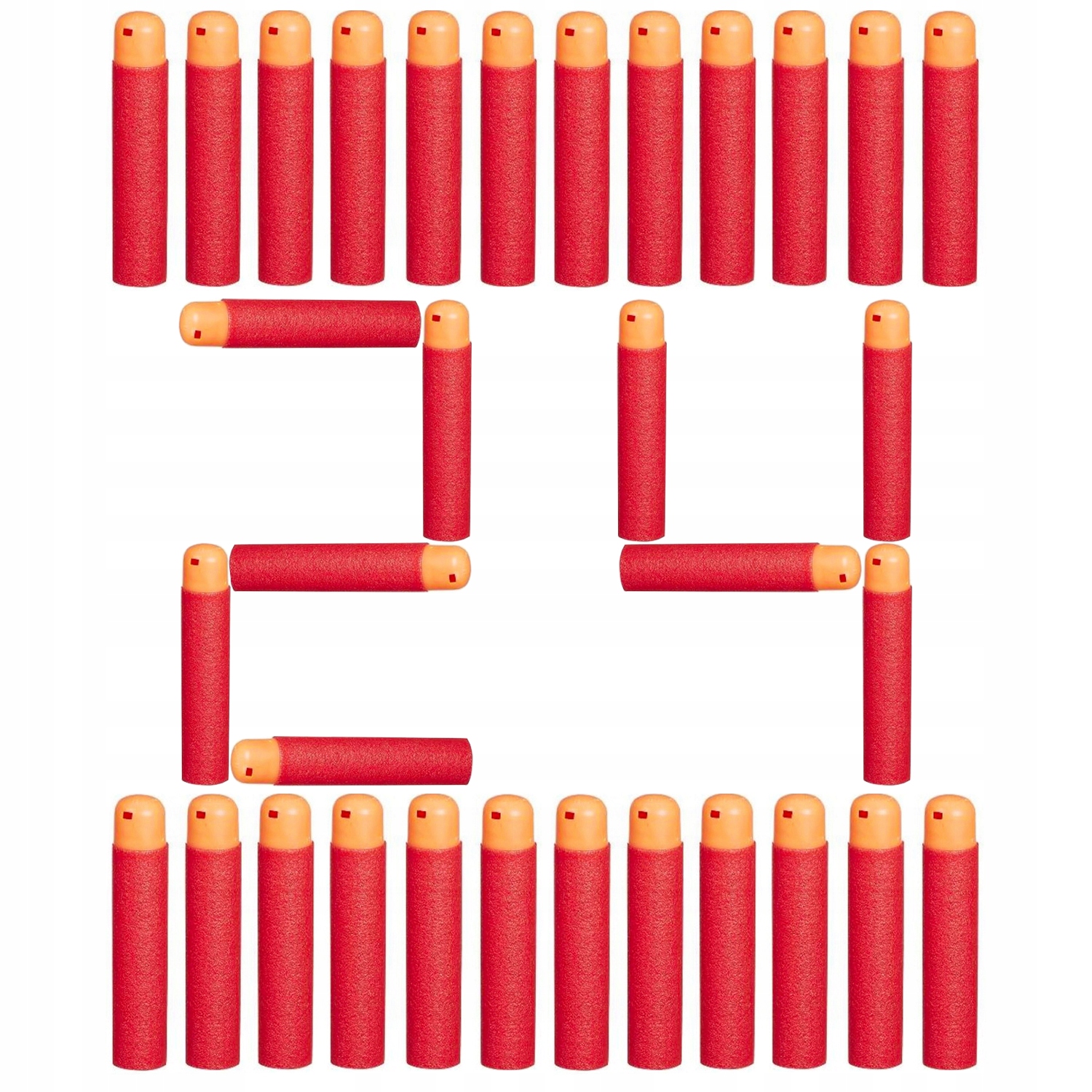 PIANKOWE STRZAŁKI DO NERF N-STRIKE MEGA NABOJE AMUNICJA 24 SZTUKI