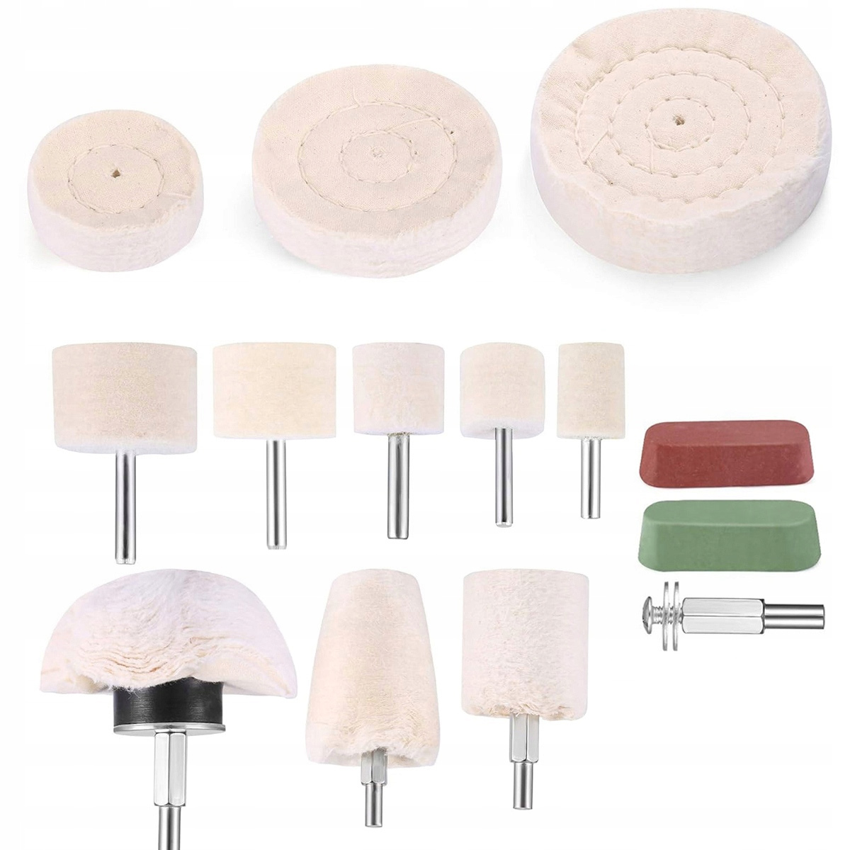 Zestaw Do Polerowania Aluminium Metalu Stali Nierdzewnej Inox Felg Lustro
