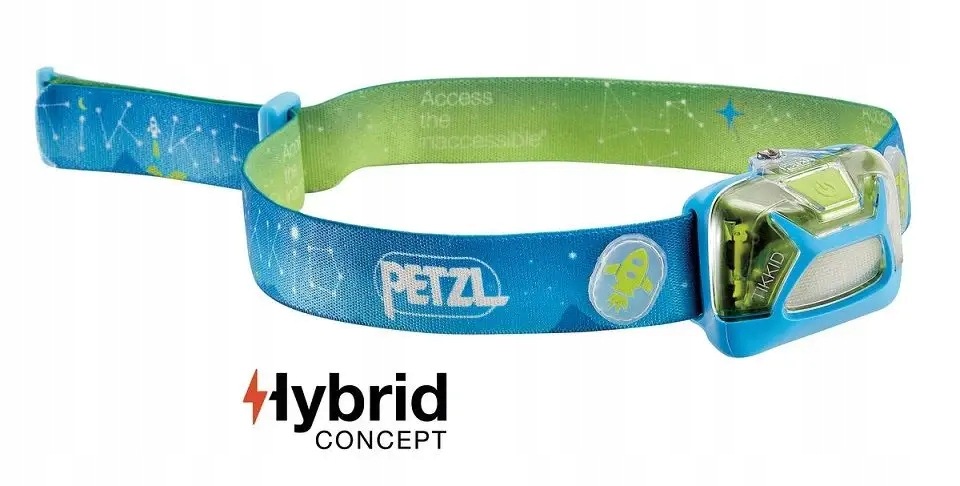 Latarka czołowa, czołówka dla dzieci Petzl Tikkid E091BA00 niebieska
