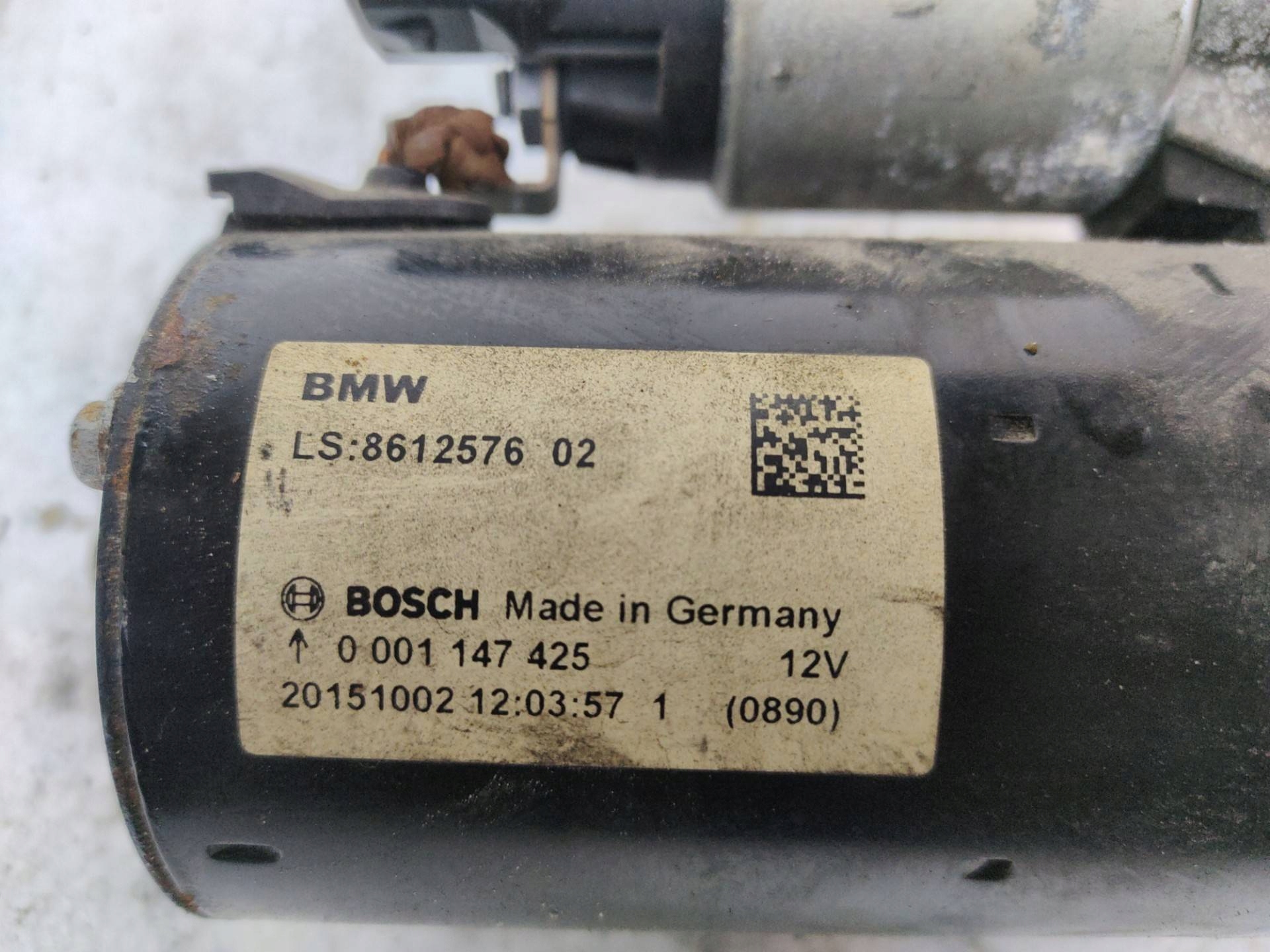 starter BMW 5 F10 2016 861257602