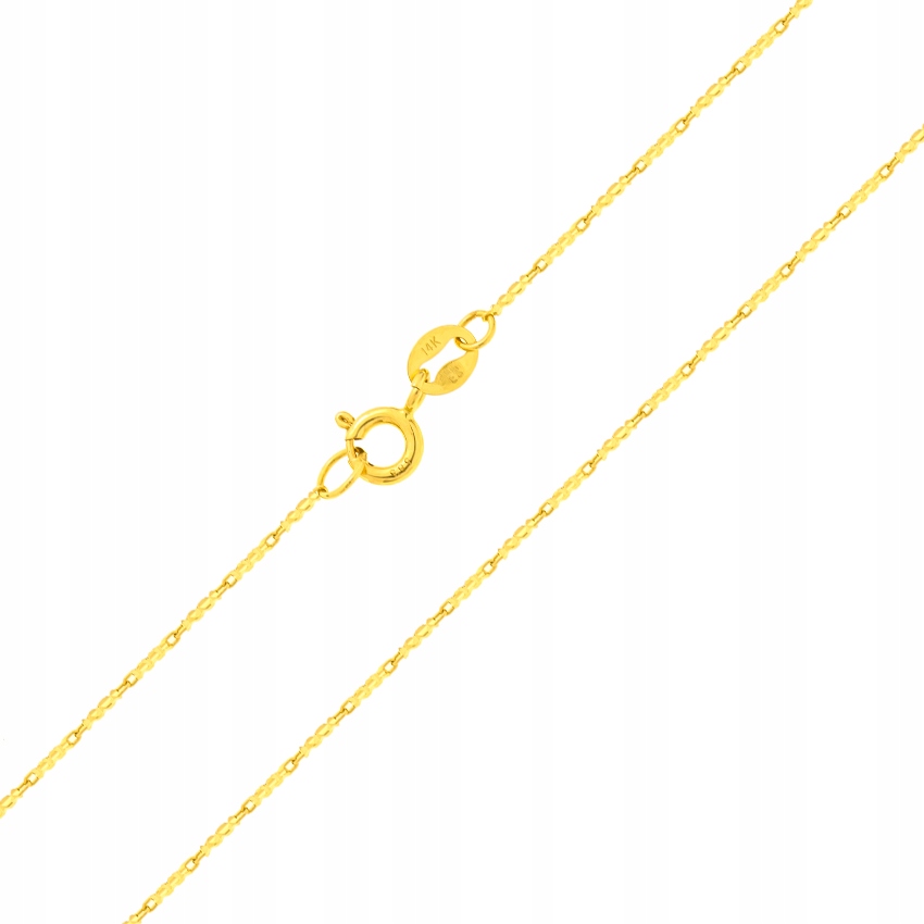 Zlatý řetízek Figaro Kostka 45 cm pr. 585