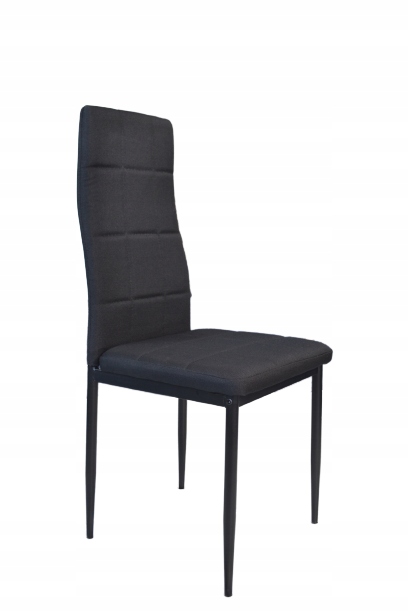 

Krzesło tapicerowane salon jadalnia materiał czerń