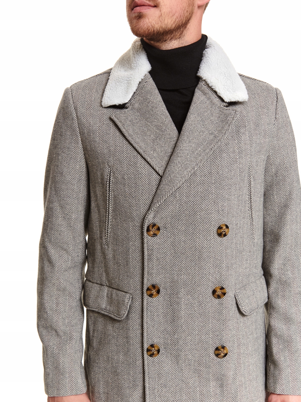 M8089 TOP SECRET ELEGANCKI PŁASZCZ BOSMANKA _L Rodzaj klasyczny