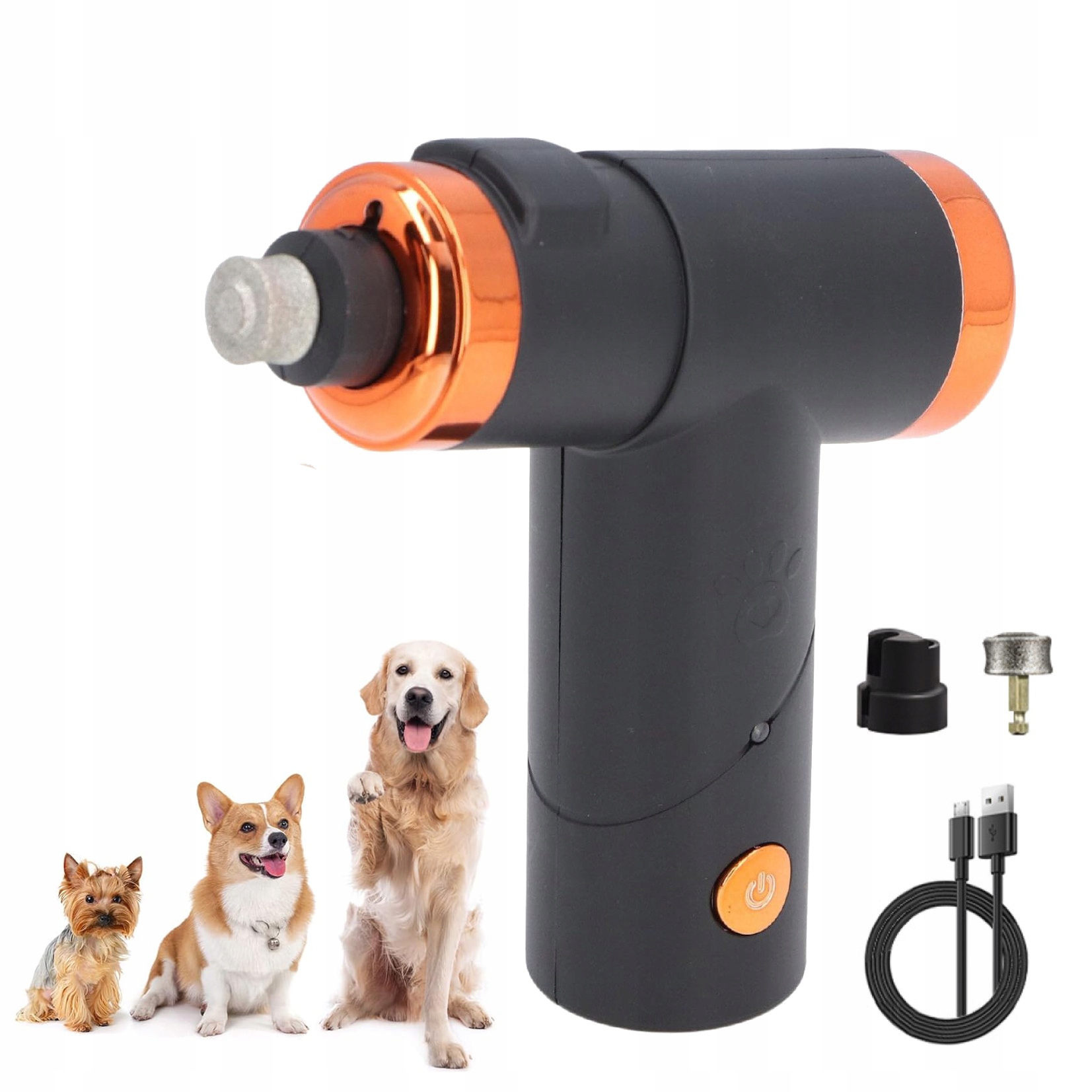 Levně Pilník Na Nehty Pro Psy, Stříhač Drápků, Bruska Na Drápky Pro Zvířata S Led Světlem