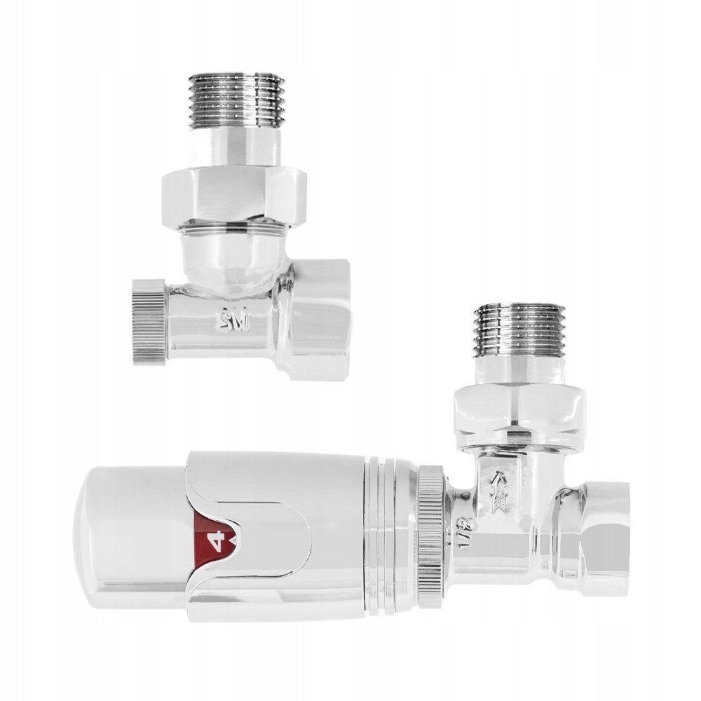 Zestaw termostatyczny kątowy 1/2" do grzejnika złoty Warmtec Marka Warmtec