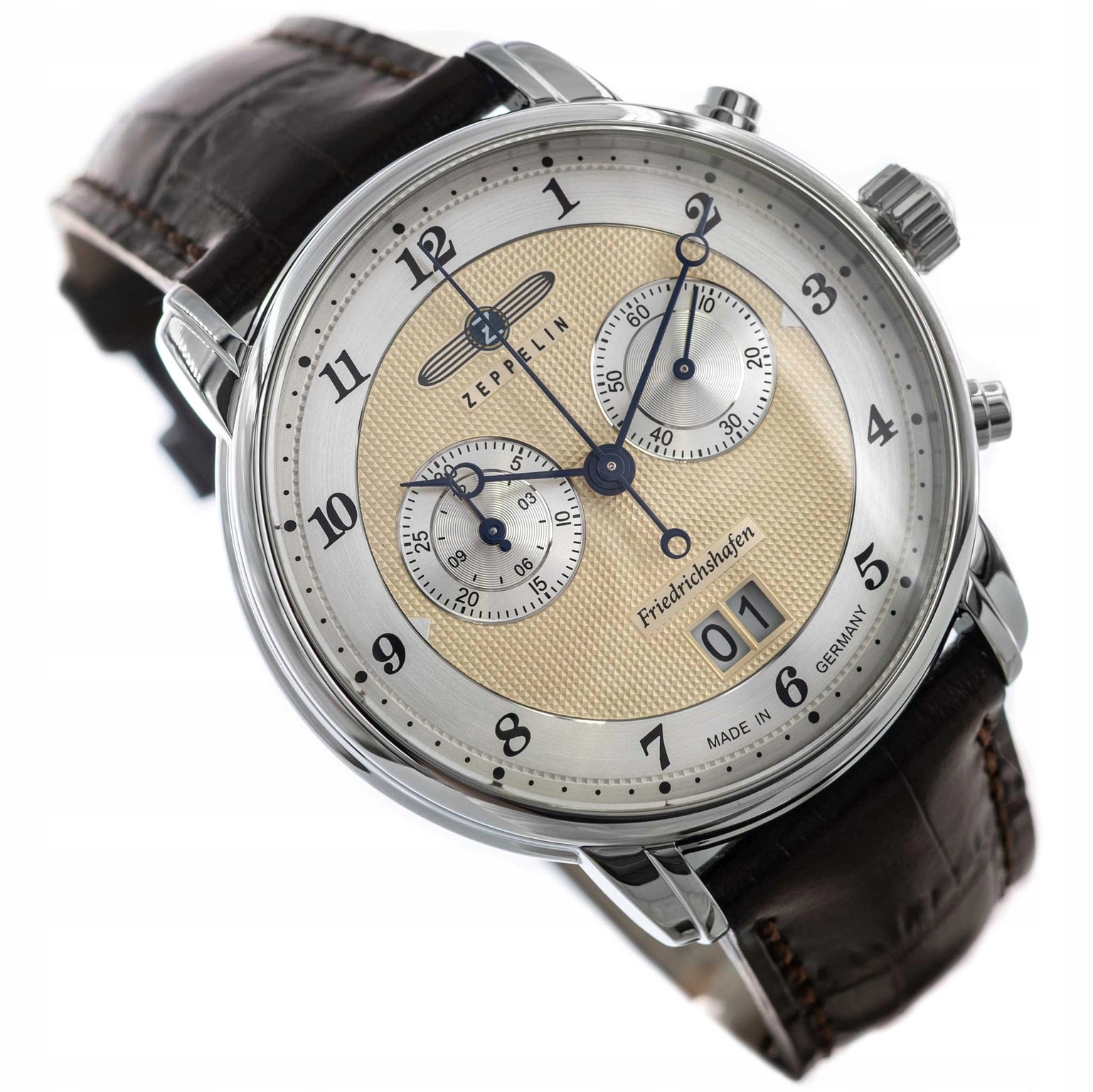 Pánské Hodinky Zeppelin 8584-4 Friedrichshafen Datumovka Chronograf