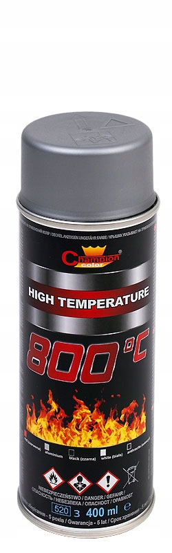 Emalia żaroodporna Champion Color 400 ml aluminium