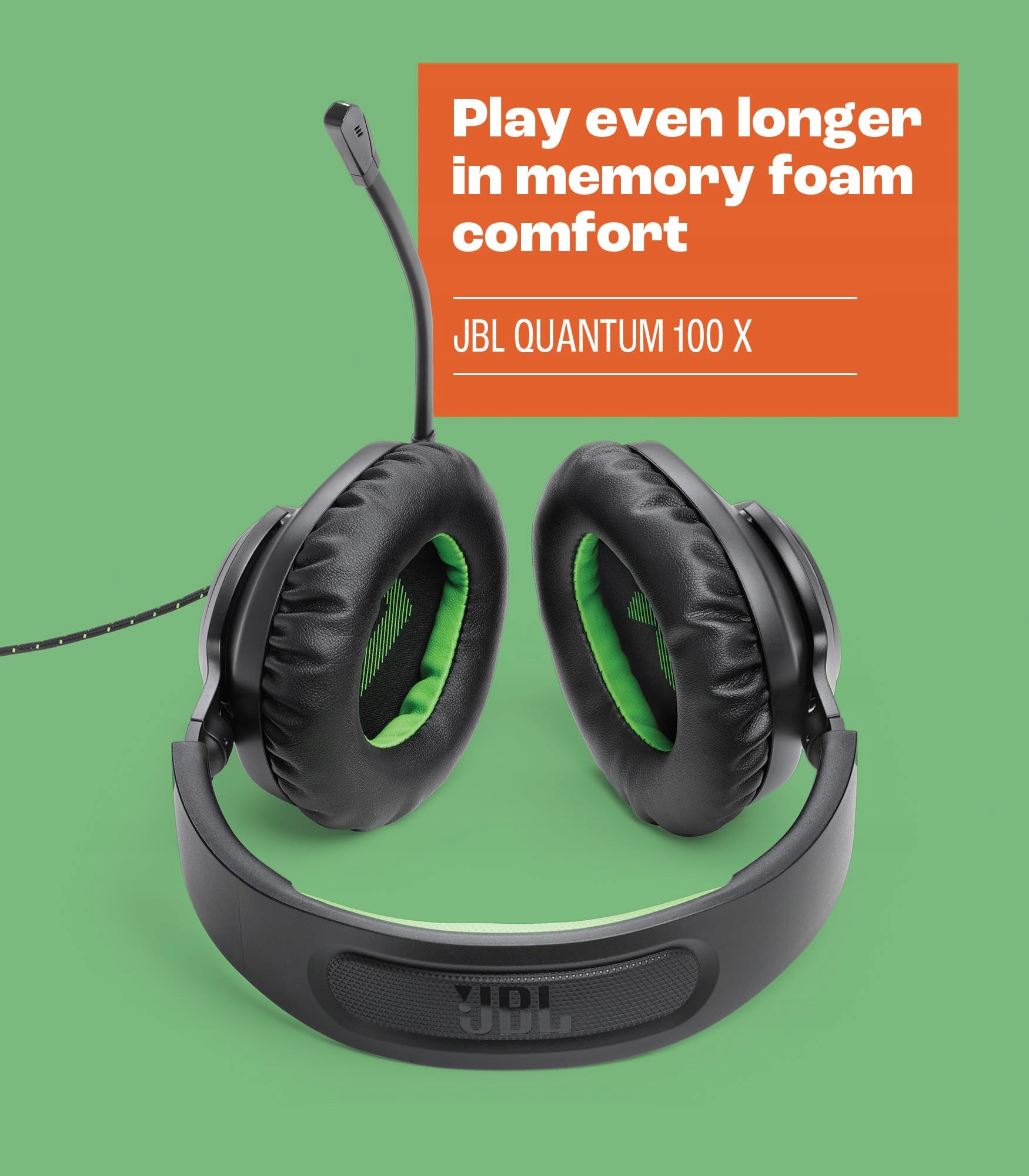 JBL Quantum 100X Słuchawki Gamingowe Dla Xbox Czarny — miniatura 3