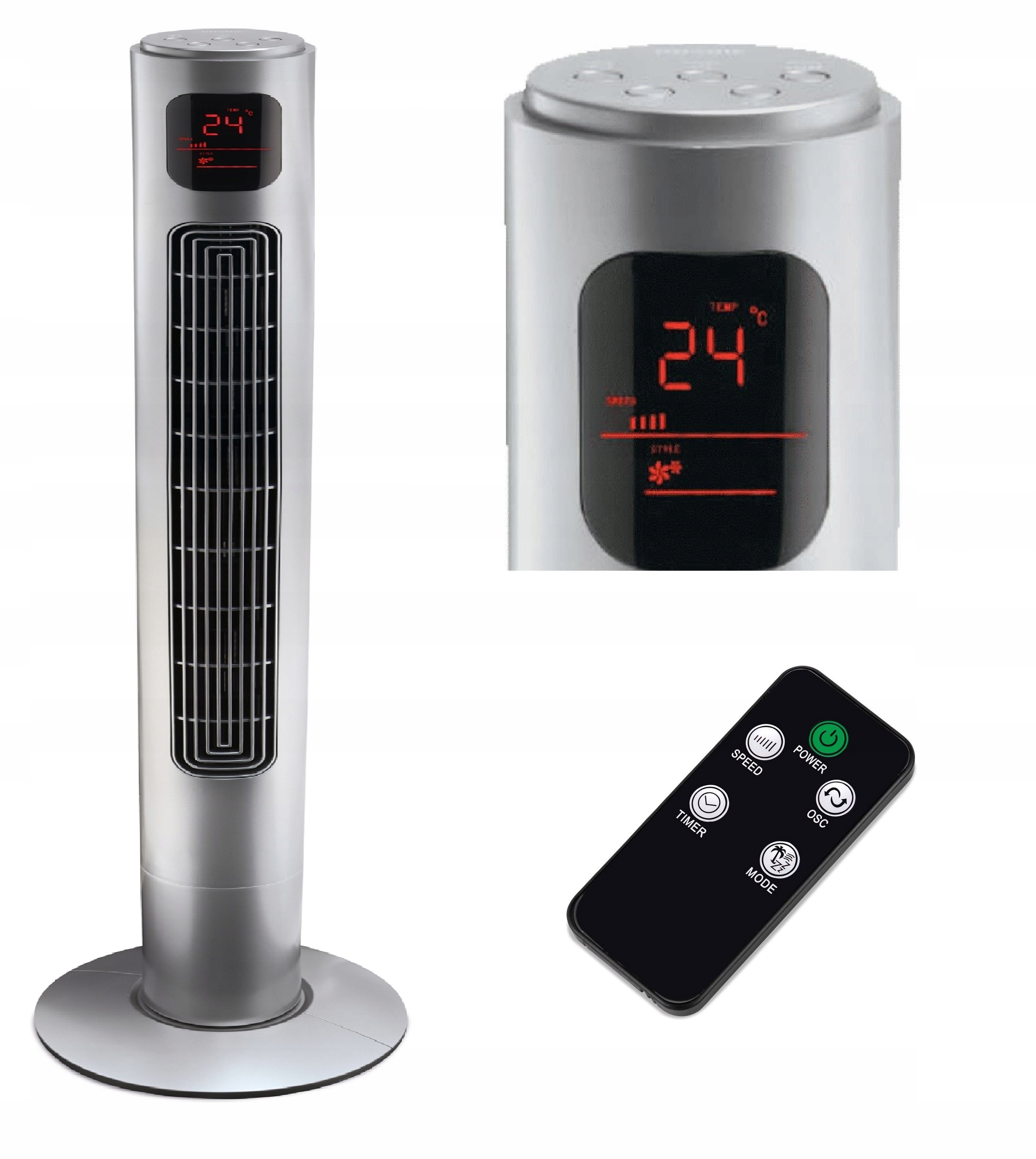 

Cichy Wentylator Kolumnowy Koenic 116cm XXL Pilot