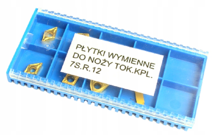 

Płytki do noży tokarskich składanych 12mm Kpl 7szt