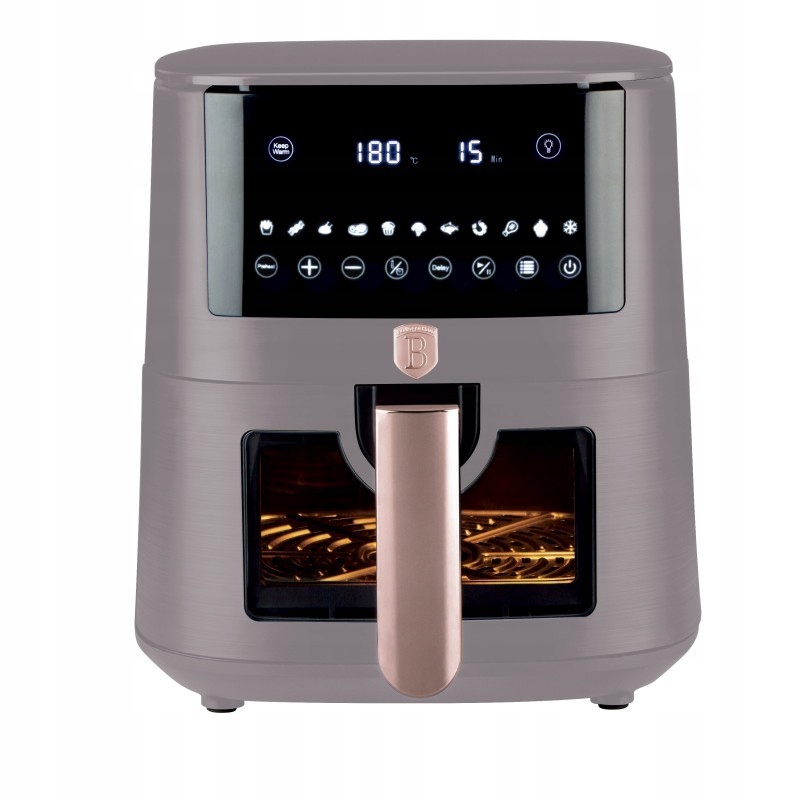 Air fryer, Frytkownica Beztłuszczowa 8L BerlingerHaus BH-9608 Taupe