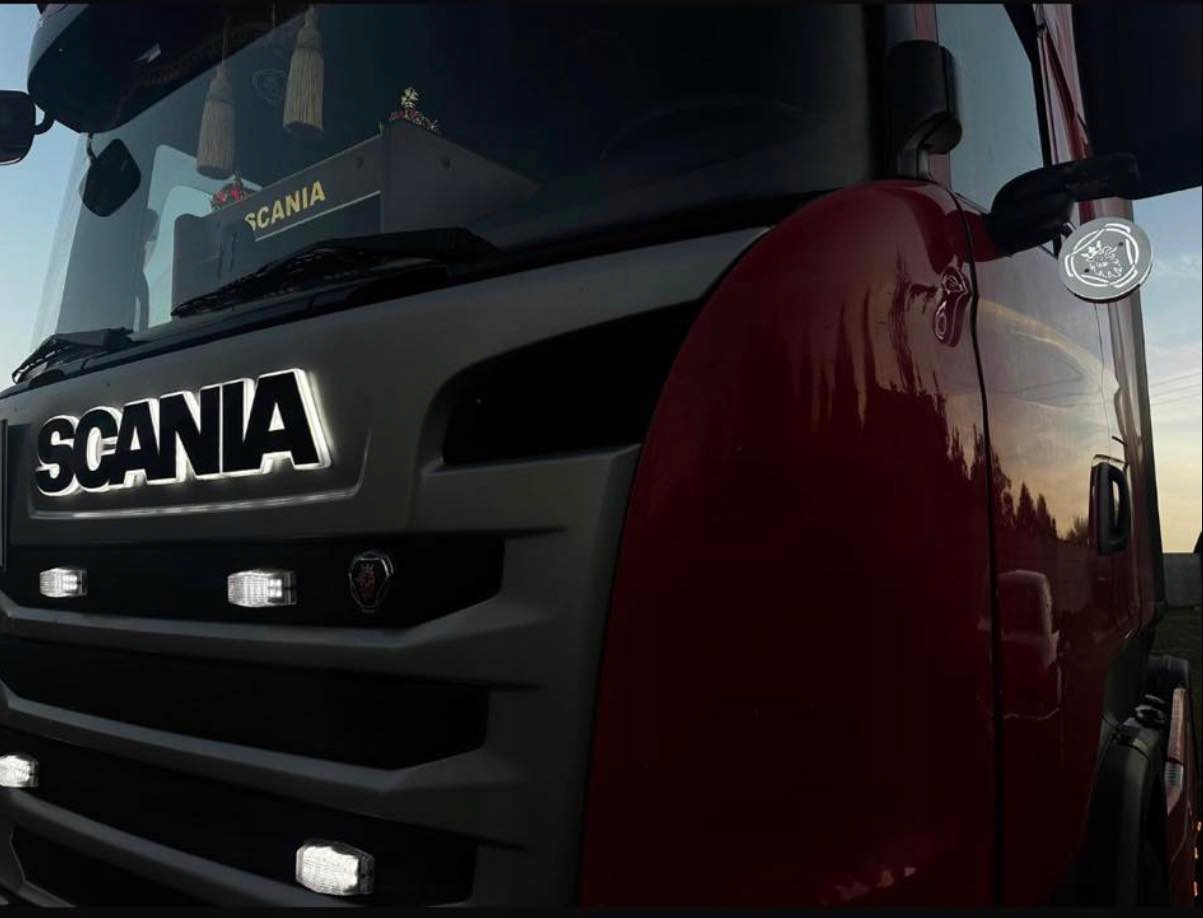LOGO SCANIA LED NAPIS PODŚWIETLANY EAN (GTIN) 5905311332435