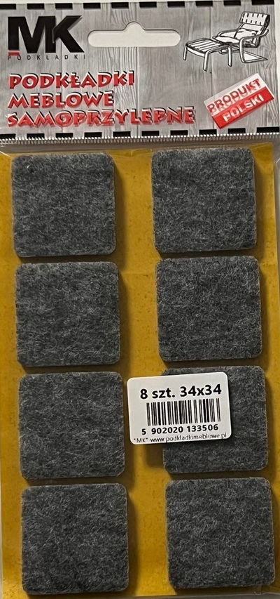 

Podkładki Filcowe Pod Meble Krzesła Stół 34X34