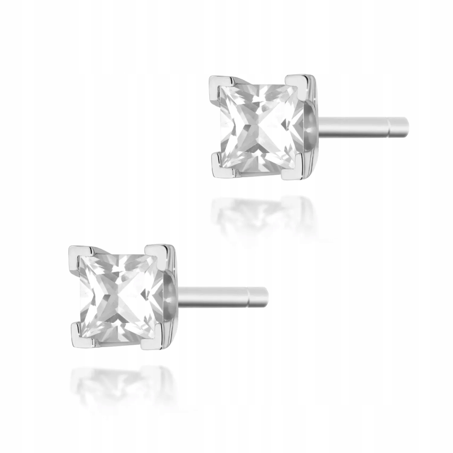 Złote kolczyki z brylantami diamenty 2 x 0,15ct białe złoto pr. 585