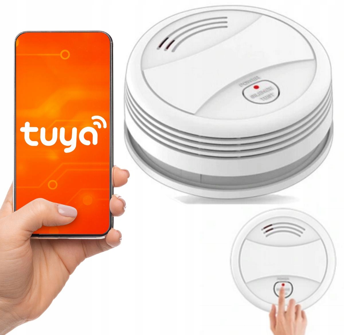 Bezdrátový detektor kouře Tuya Wifi