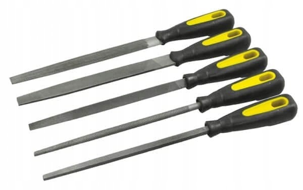 Zestaw pilników warsztatowych 200 mm, 5 sztuk Rolson