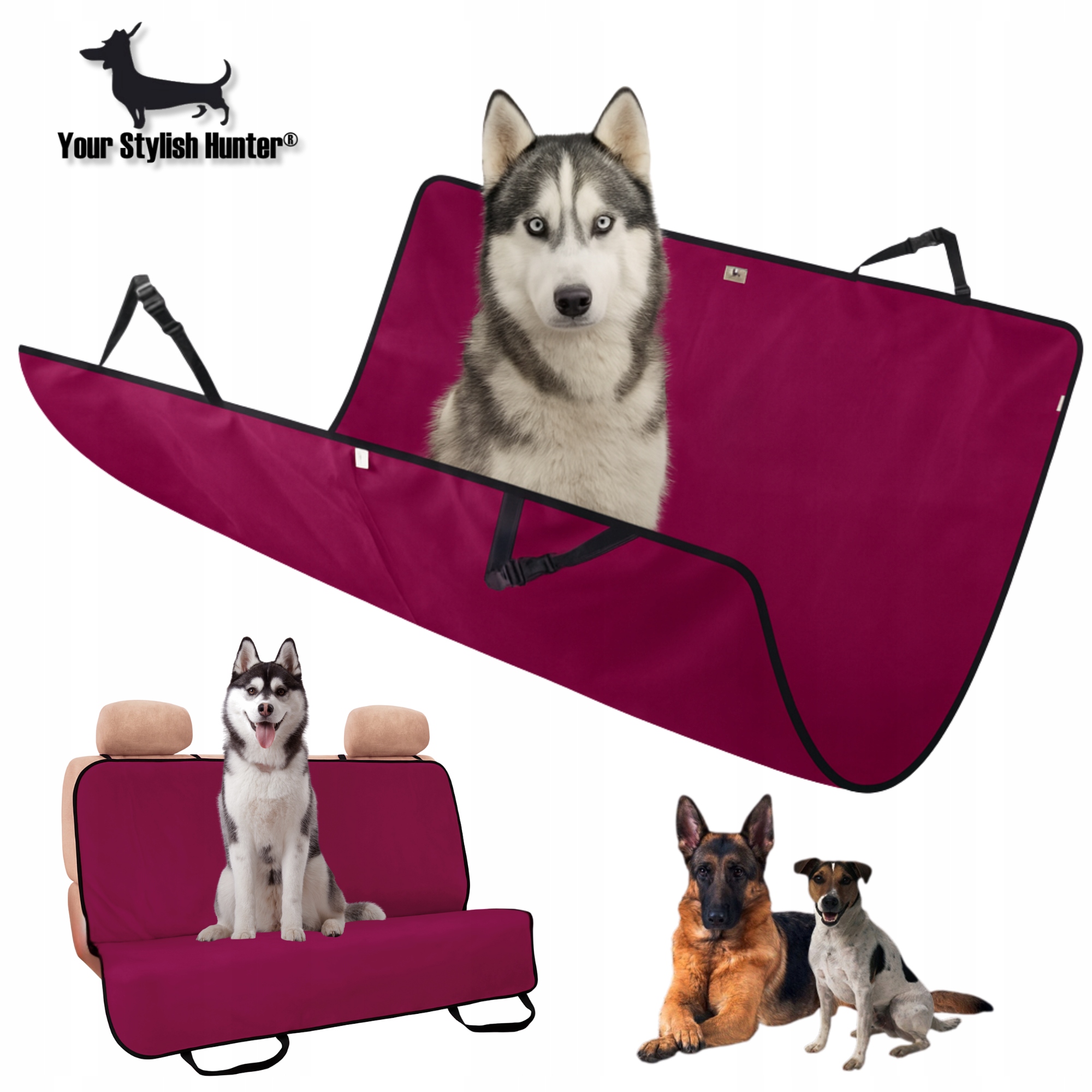 Levně Podložka pro psa do auta, potah na sedadlo a zavazadlový prostor 133 cm×148 cm