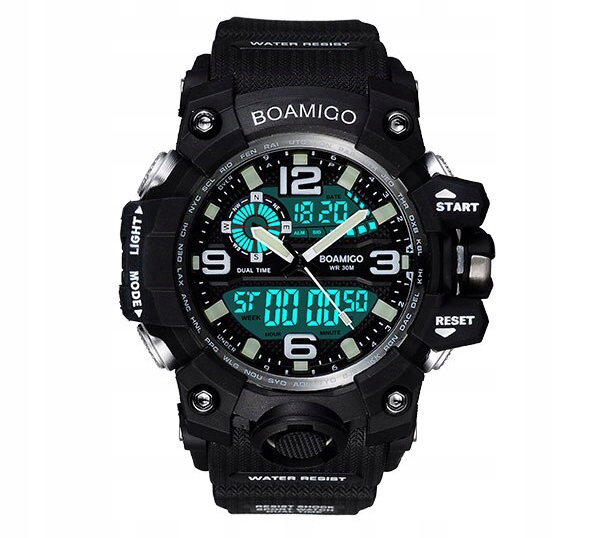 

Zegarek męski Boamigo elektroniczny stoper alarm