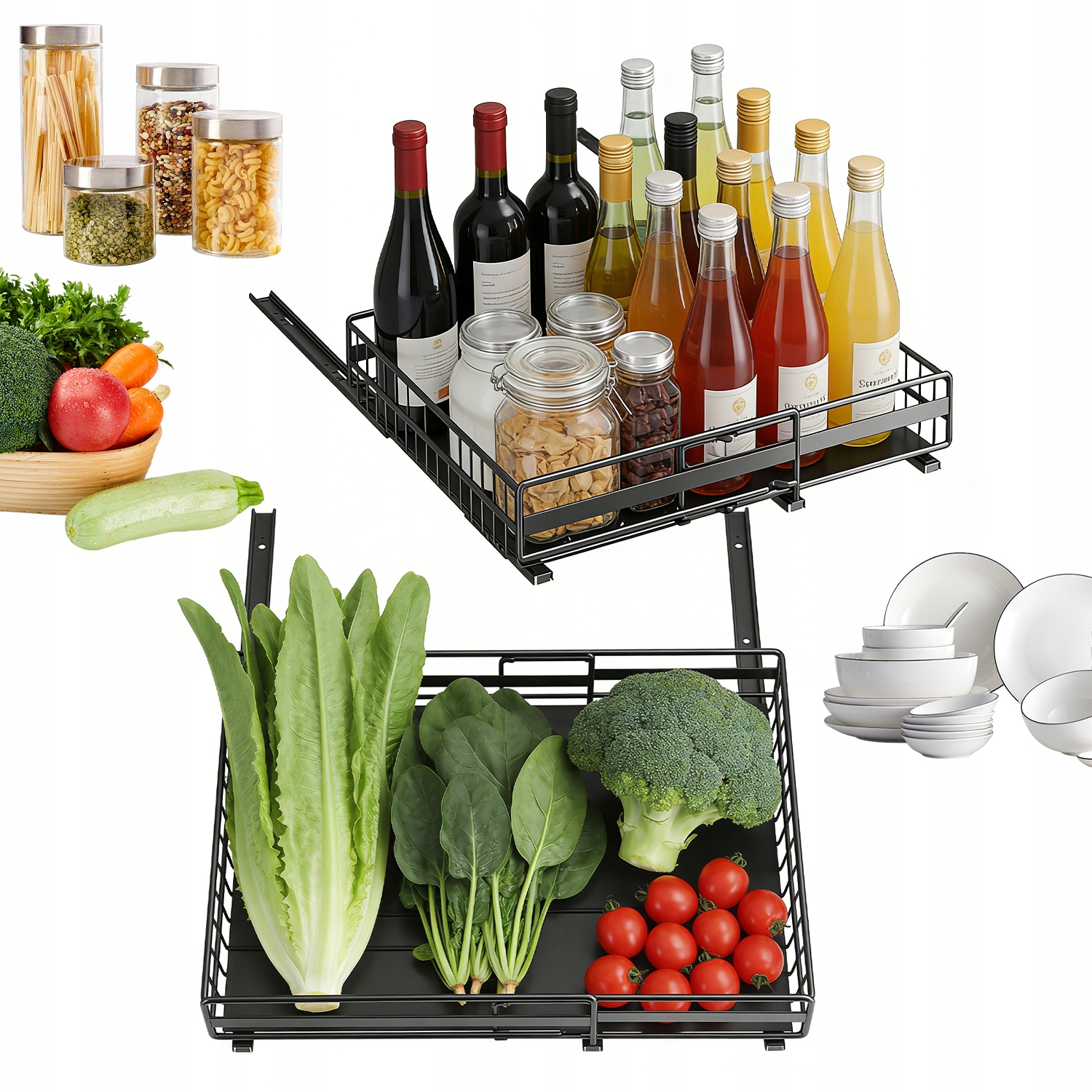 Výklopné Zásuvky 2 Kusy Samolepicí Na Hrnce A Koření