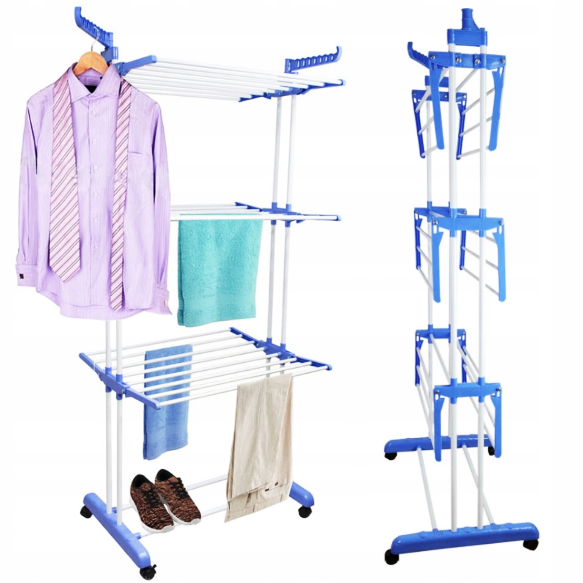 Levně Sušák Na Prádlo Stojanový Věšák Stojan Na Prádlo Spodní Prádlo Velký XL