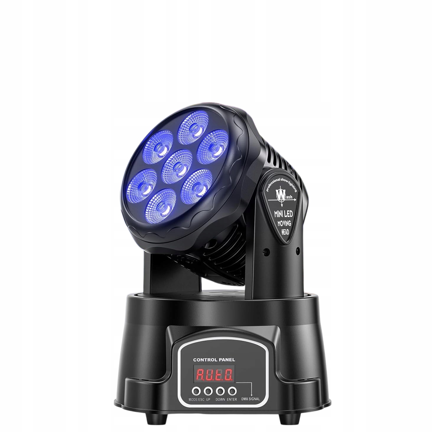 Stroboskop Mini Moving Head Led Svetelné Efekty 7X15 Rgbw Na Diaľkové Ovládanie 2 Ks