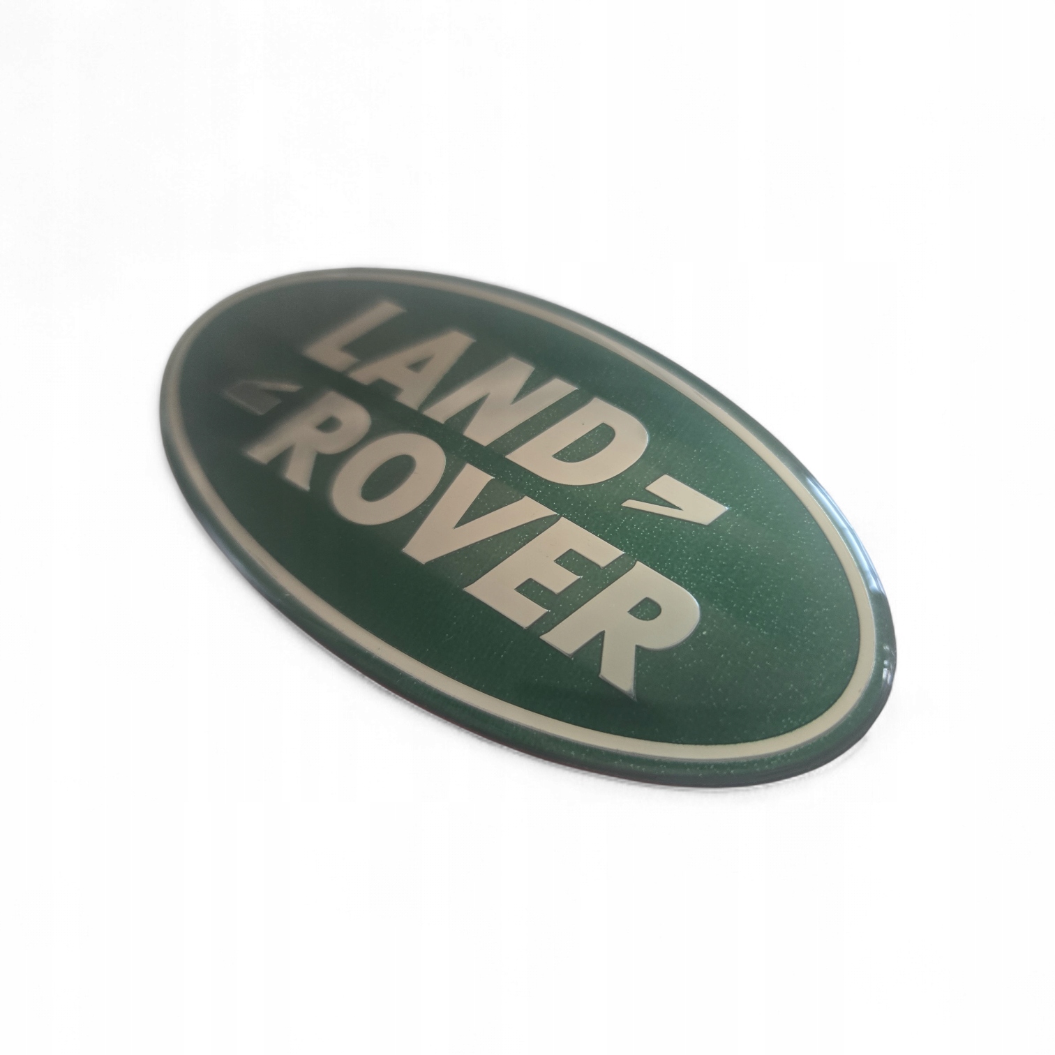 Emblemat do Land Rover Green Silver Glossy Na Klapę Tył Naklejka