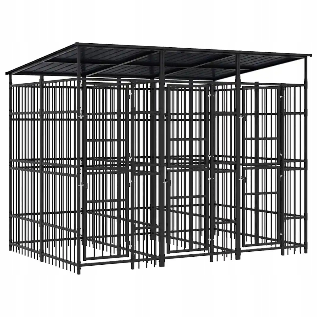 Levně Kotec pro psa 295x200x228 černá