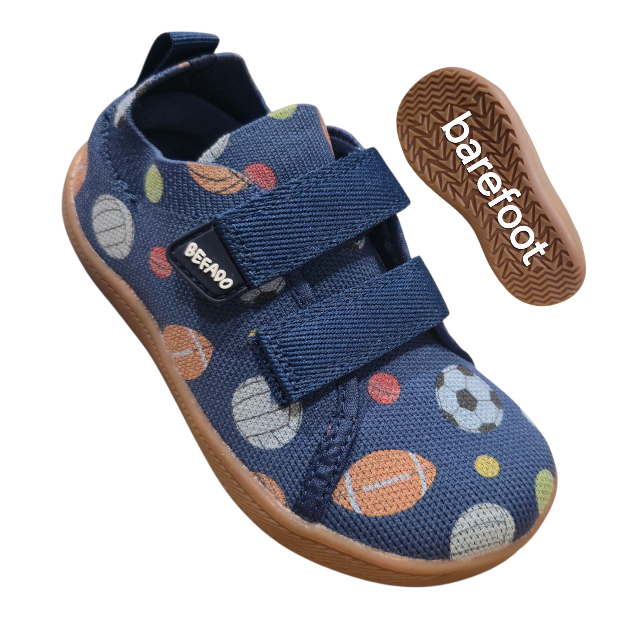 Befado Kapcie Chłopięce Barefoot Miękkie Tenisówki Rzepy Trampki W Piłki 29