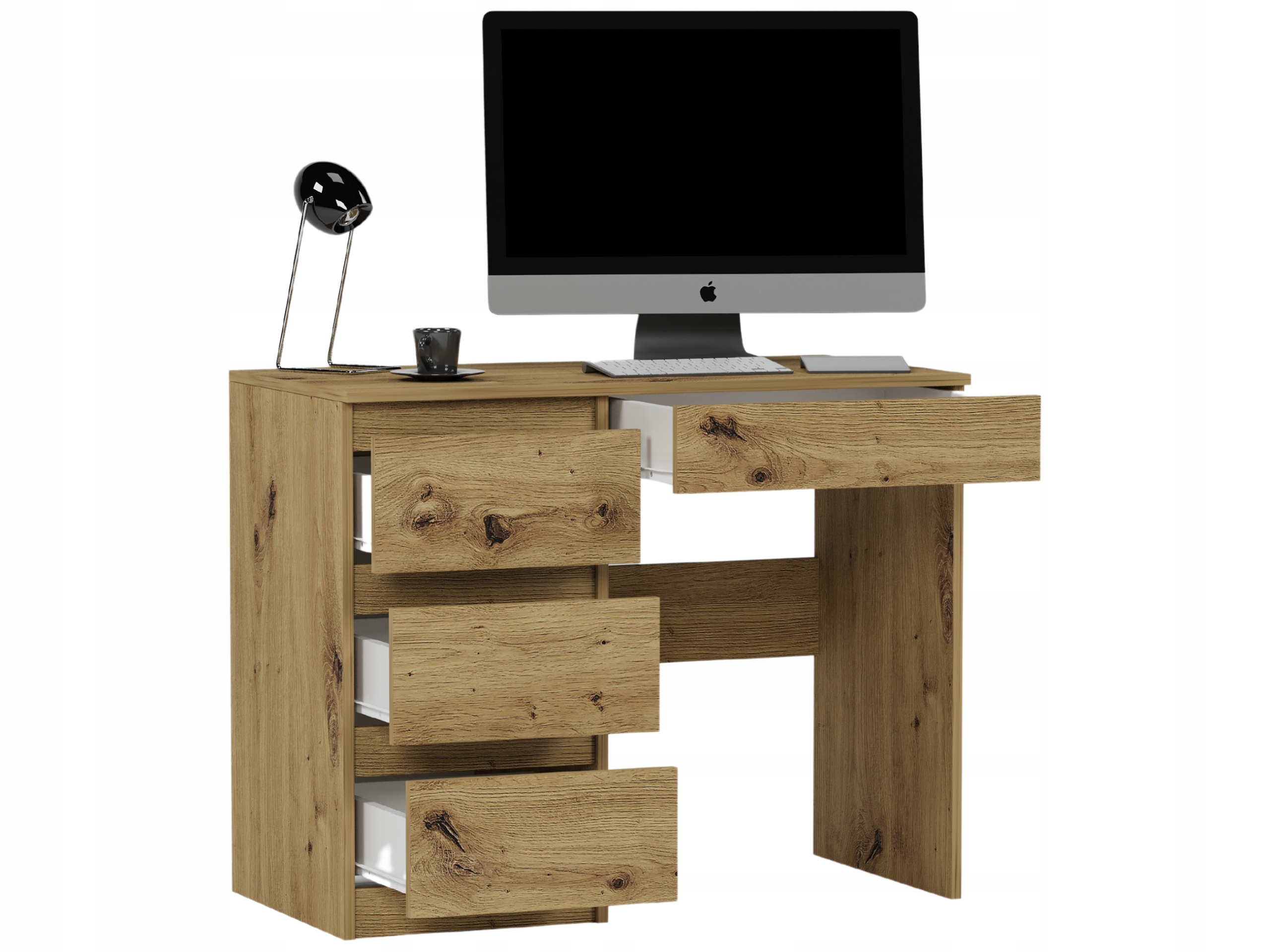 Meble Biurko komputerowe stolik 96cm artisan N34L lewe